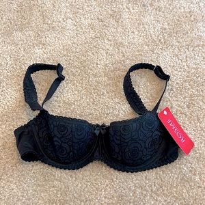 ROSME Black Lace Underwire Bra